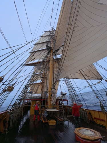 Sailing from Papeete, Tahiti