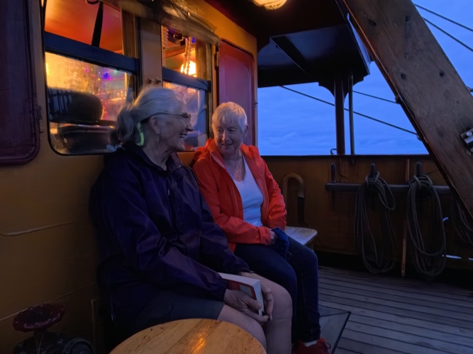 Sailing from Papeete, Tahiti