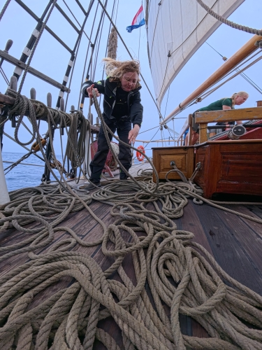 Sailing from the Cook islands to Tonga on board Bark EUROPA