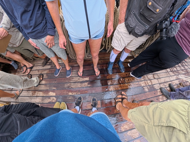 Crossing the date line
