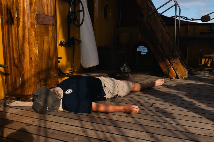 Naps on board Bark EUROPA
