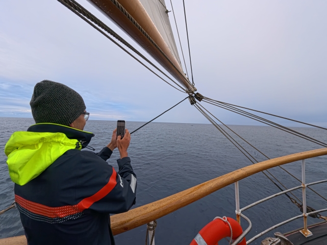 Sailing to Tonga Bark EUROPA by Johanne