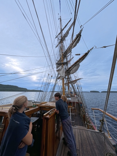 Sailing to Tonga Bark EUROPA by Johanne