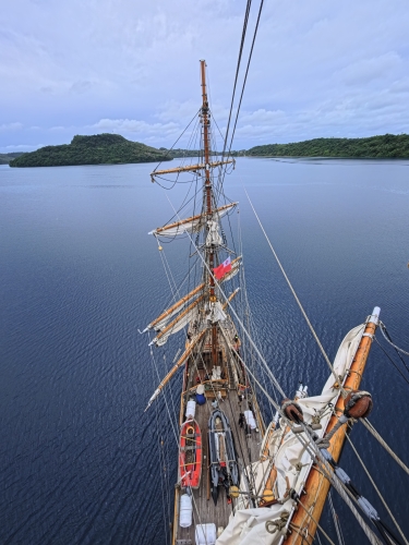 Sailing to Tonga Bark EUROPA by Johanne