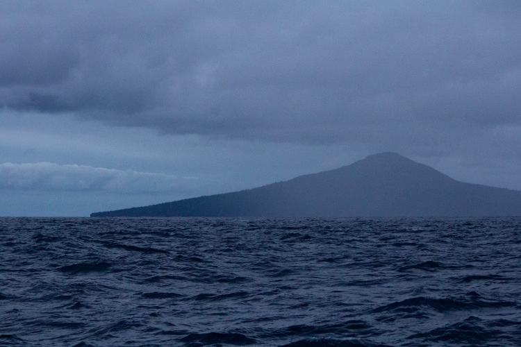 Heading out to sea again from Vava'u Tonga Bark EUROPA Johanne