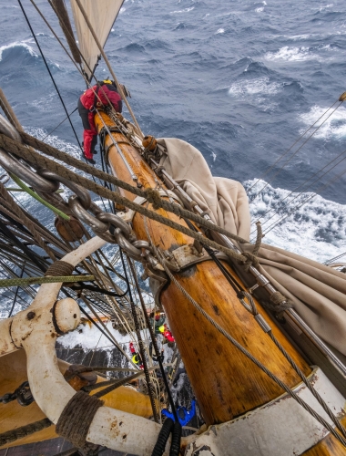 Sailing towards Cape Horn by Jordi Plana Morales