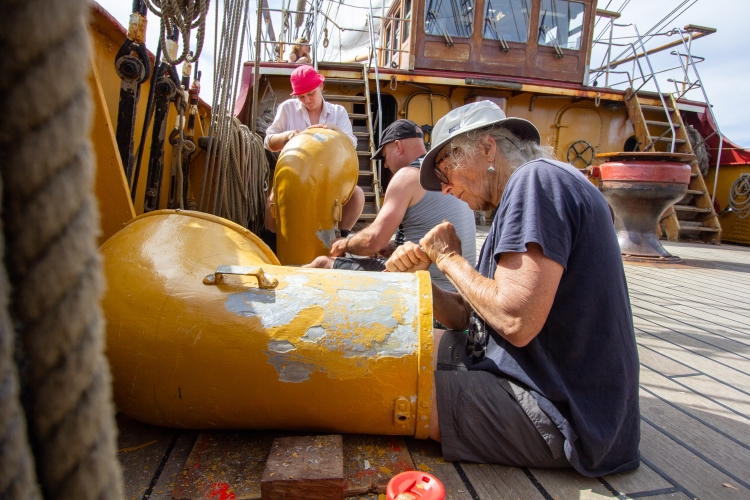 Sailing from Tonga to Auckland Bark EUROPA