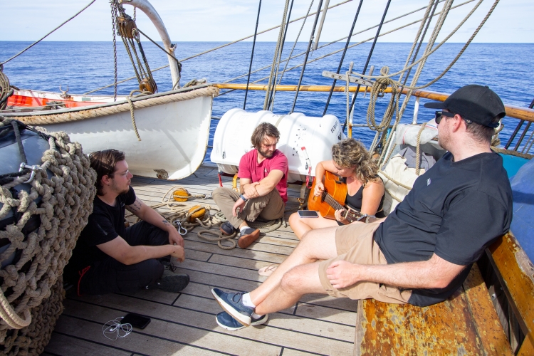 Sailing from Tonga to Auckland Bark EUROPA