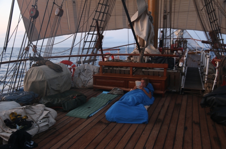 Naps on board Bark EUROPA