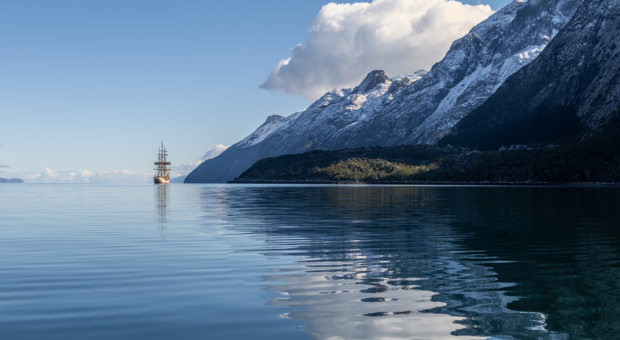Bark EUROPA in the Chilean Channels