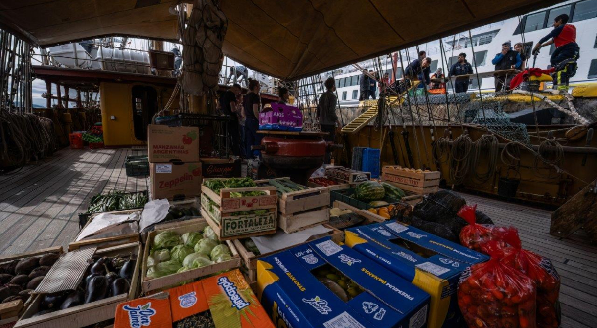 EUROPA in the port of Ushuaia