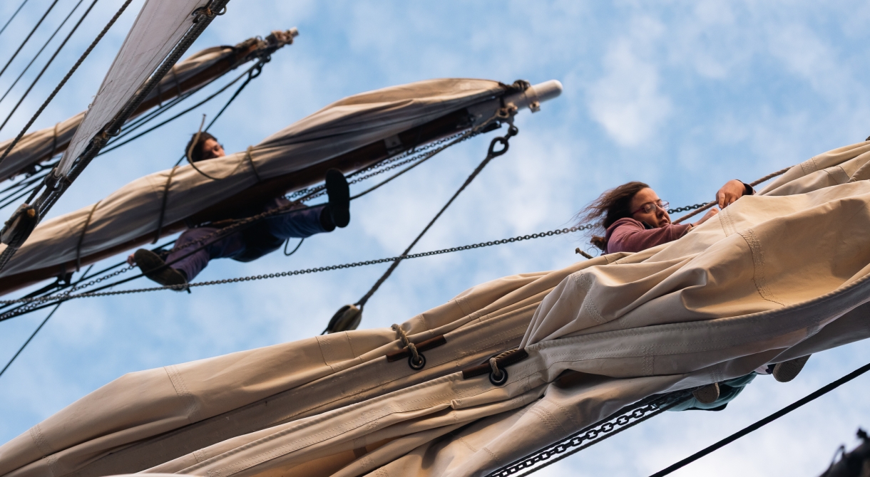 Bark EUROPA by Fraser Edwards sailing from Rapa Nui to Pitcairn