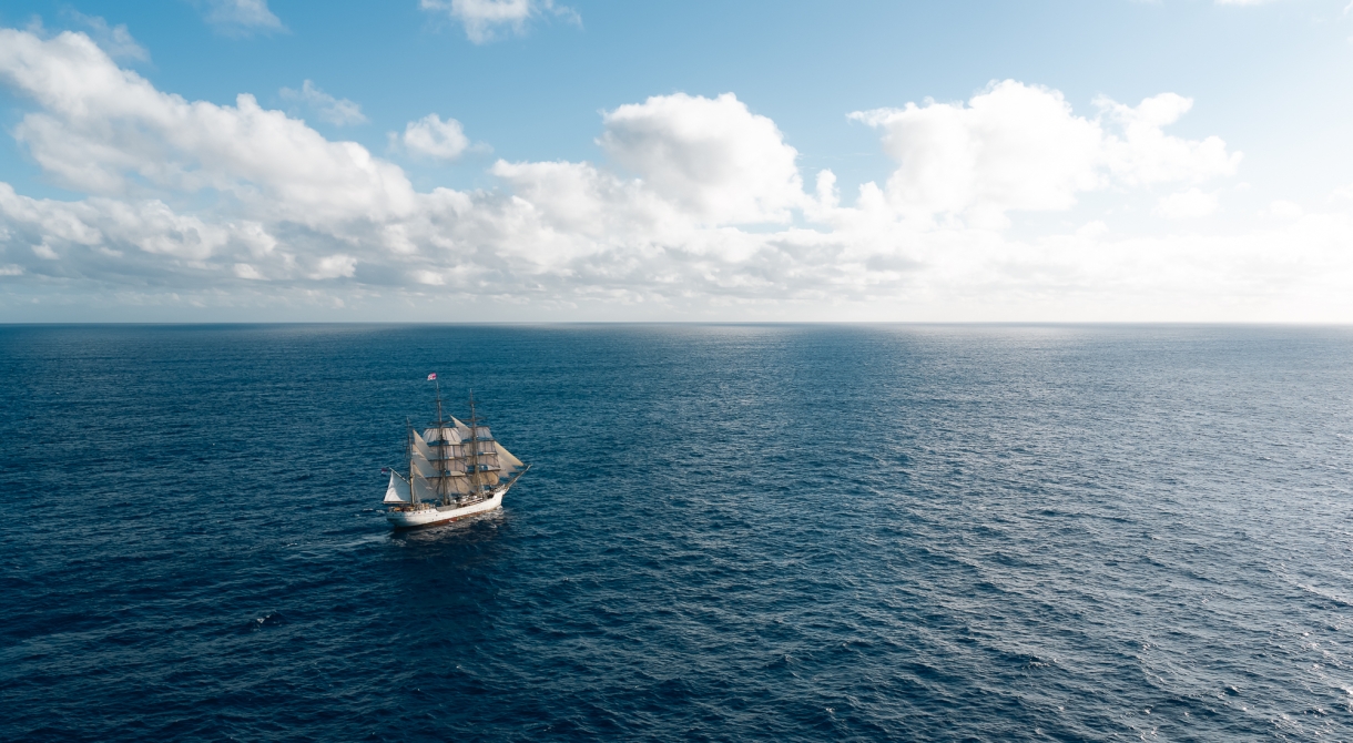 Bark EUROPA sailing
