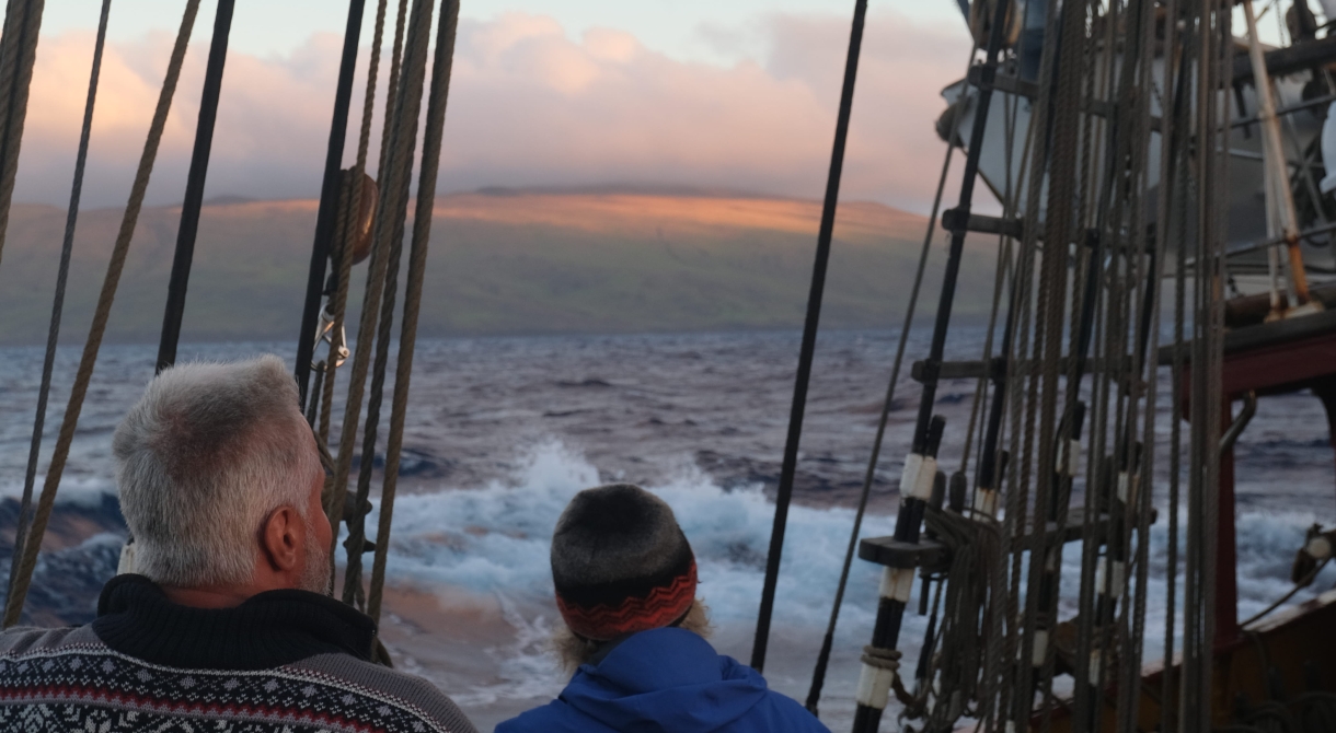 Bark EUROPA sailing to Easter Island/Rapa Nui