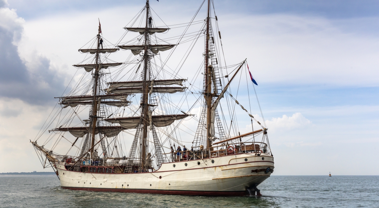 Bark EUROPA arrival in Scheveningen