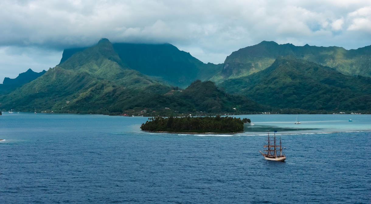 Bark EUROPA Raiatea by Fraser Edwards