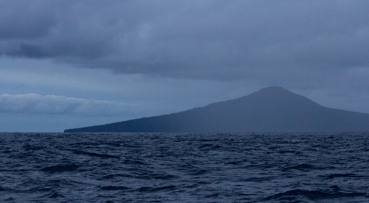 Heading out to sea again from Vava'u Tonga Bark EUROPA Johanne