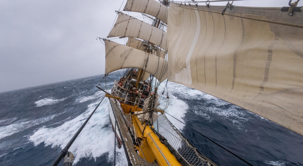 Sailing towards Cape Horn by Jordi Plana Morales
