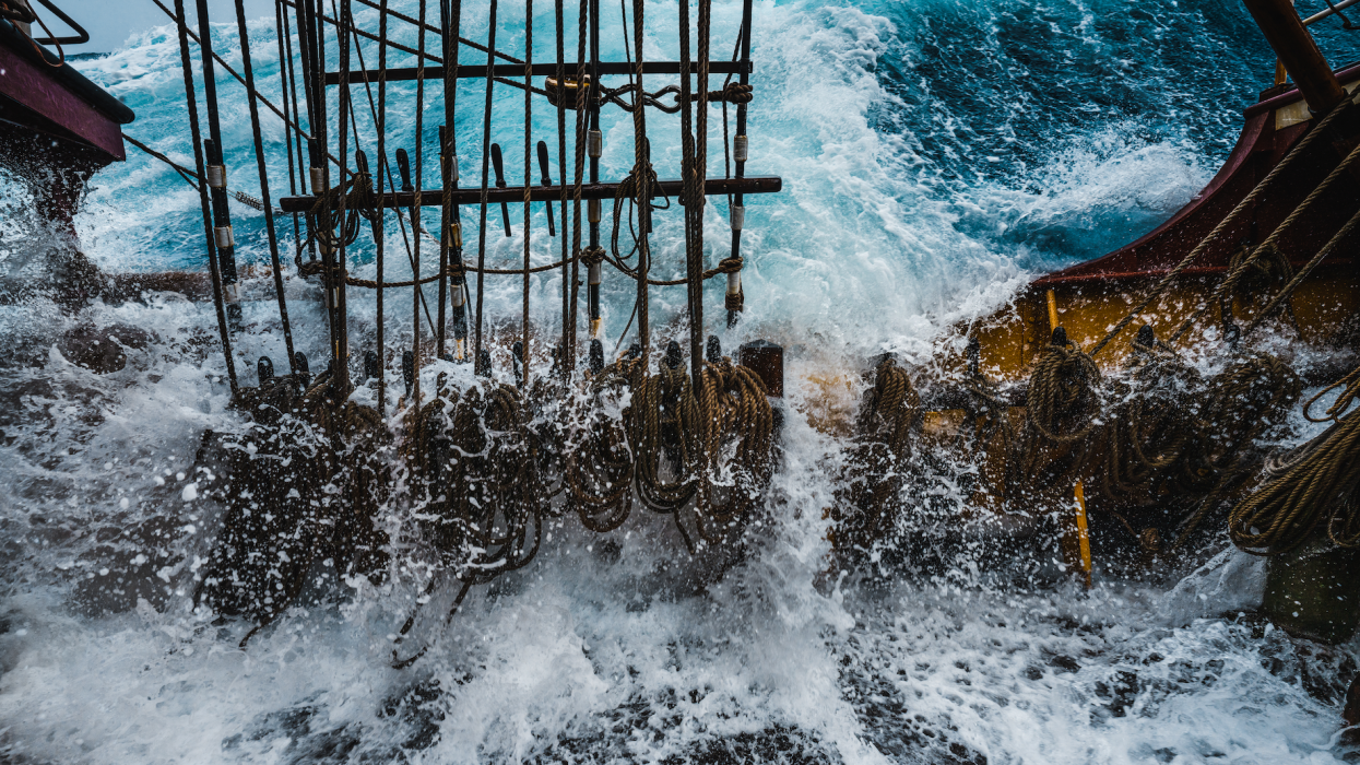 Sailing the southern seas on board EUROPA