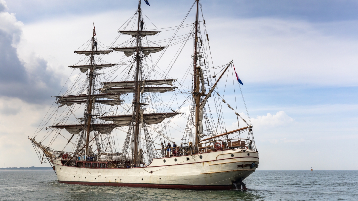 Bark EUROPA arrival in Scheveningen