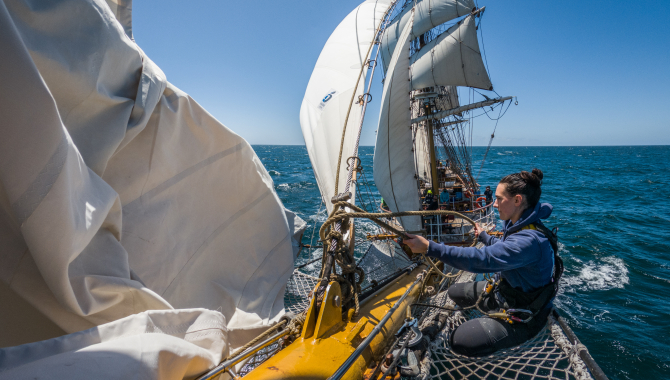Rigging on board EUROPA