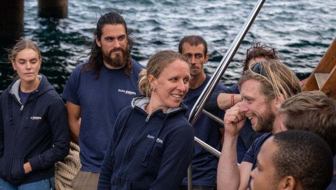 Captain on board EUROPA