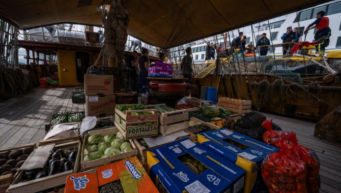EUROPA in the port of Ushuaia