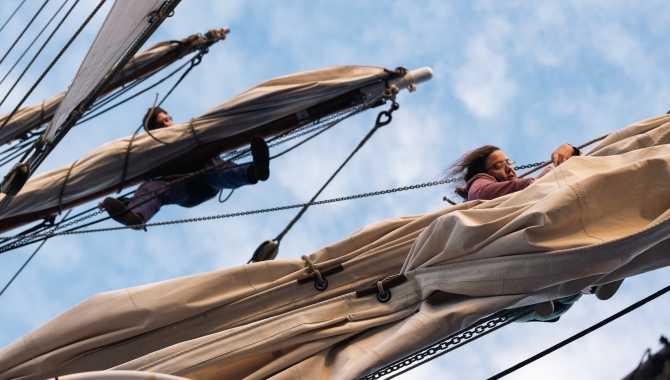 Bark EUROPA by Fraser Edwards sailing from Rapa Nui to Pitcairn