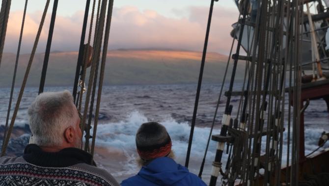 Bark EUROPA sailing to Easter Island/Rapa Nui