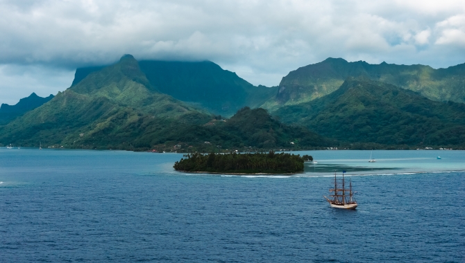 Bark EUROPA Raiatea by Fraser Edwards
