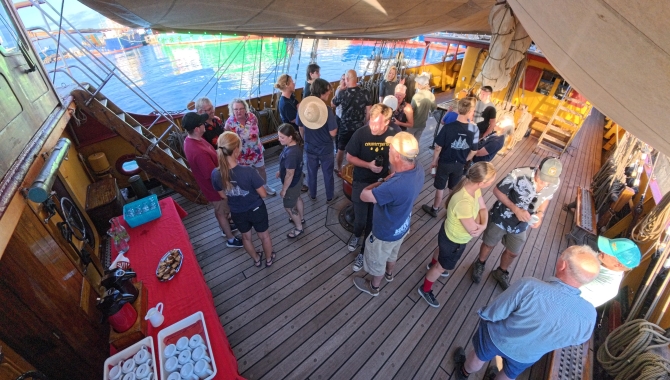 Embarkation in Papeete Tahiti