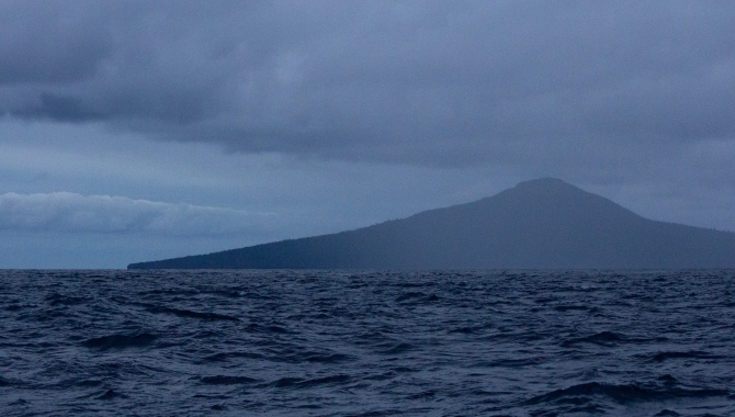 Heading out to sea again from Vava'u Tonga Bark EUROPA Johanne