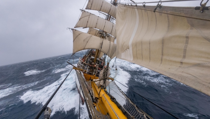 Sailing towards Cape Horn by Jordi Plana Morales