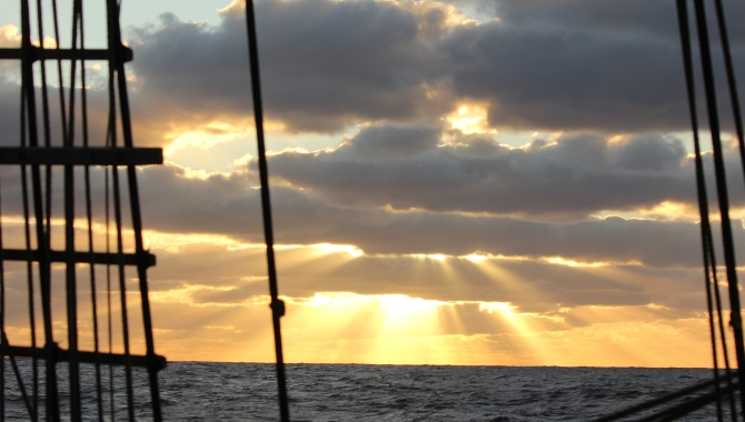 Sailing between Tonga and Auckland