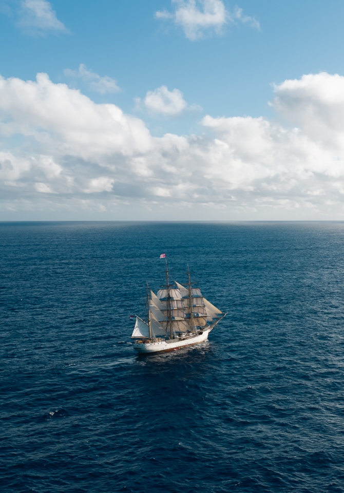 Bark EUROPA sailing