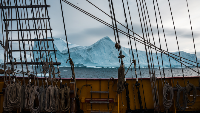 Bark EUROPA in Antarctica