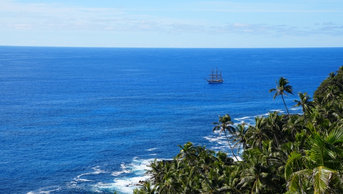 Bark EUROPA at Pitcairn