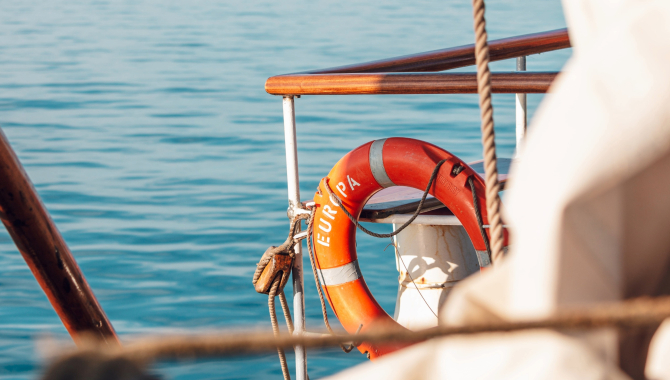 swimming Bark EUROPA buoy - Jack Cox