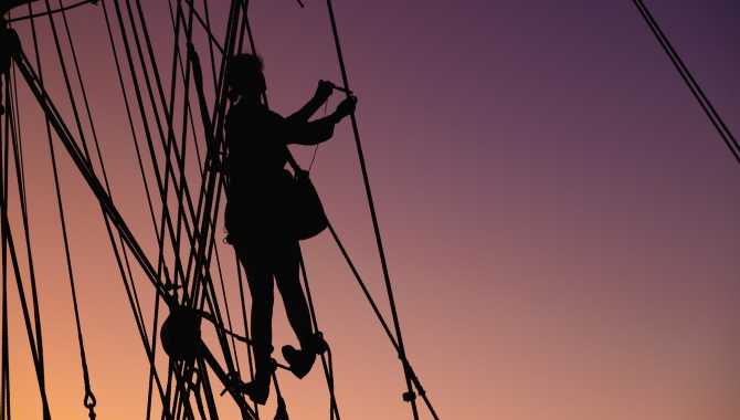 Bark EUROPA sailing from Rapa Nui to Pitcairn & Tahiti by Fraser Edwards