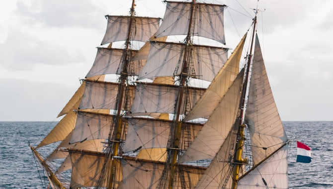 Bark EUROPA sailing from Rapa Nui to Pitcairn & Tahiti by Fraser Edwards