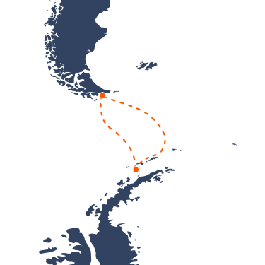 Map Route Ushuaia - Ushuaia