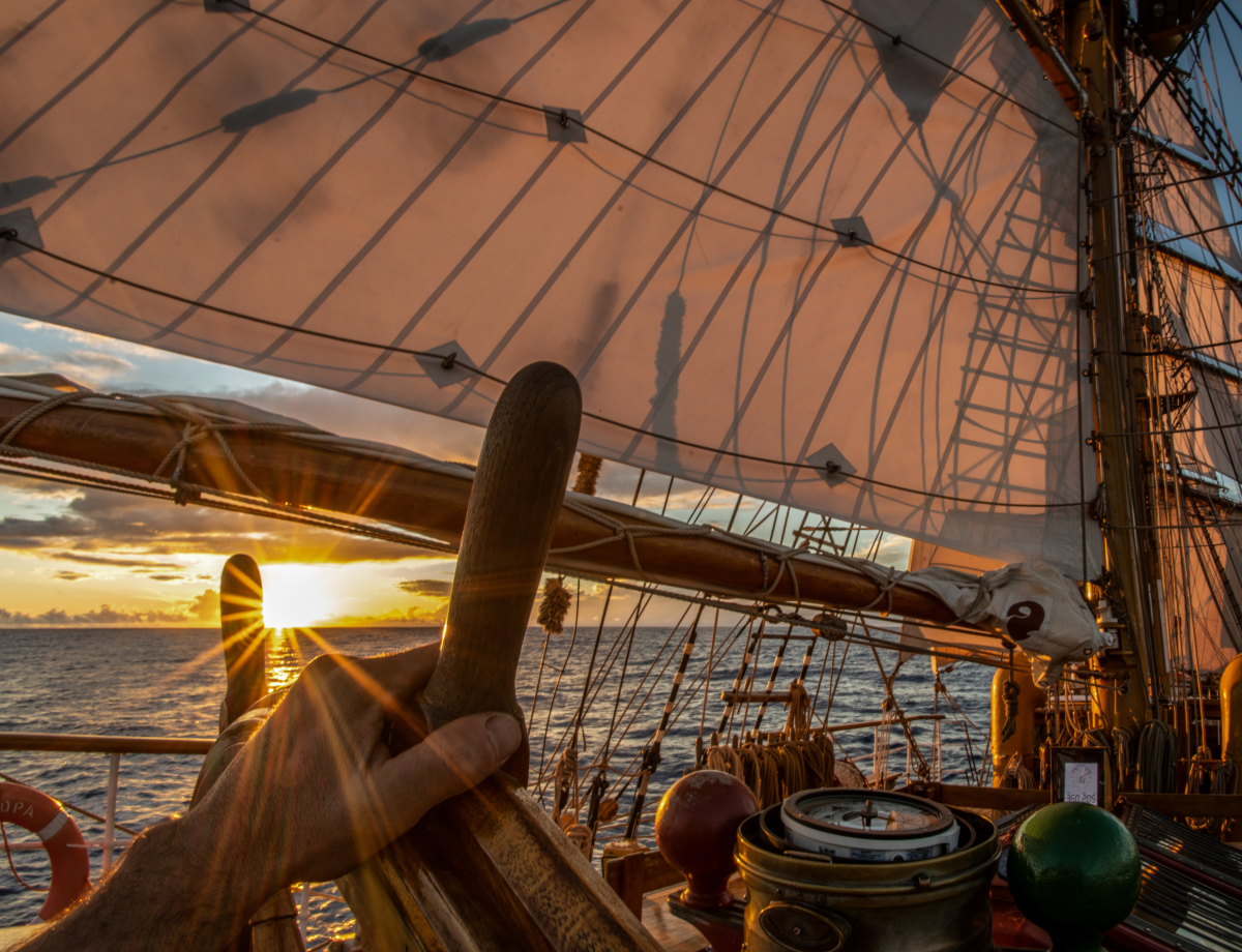 View from the helm