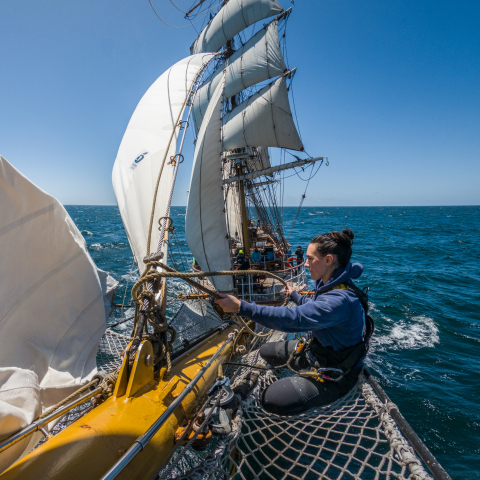 Rigging on board EUROPA