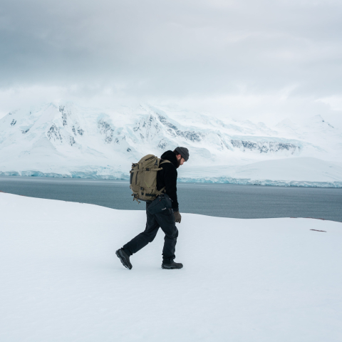 Hike in Antarctica