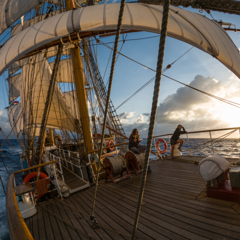 Lookout duty on an ocean crossing
