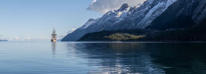 Bark EUROPA in the Chilean Channels