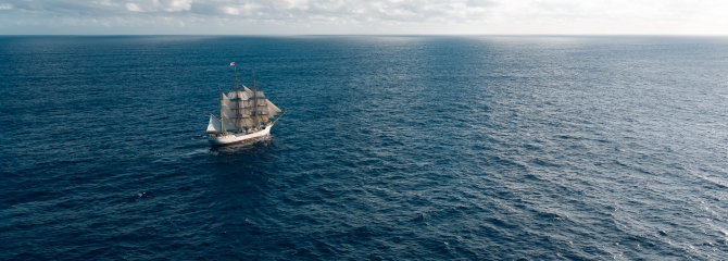 Bark EUROPA sailing